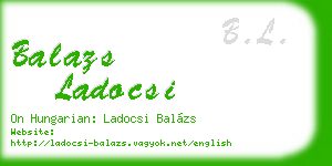 balazs ladocsi business card